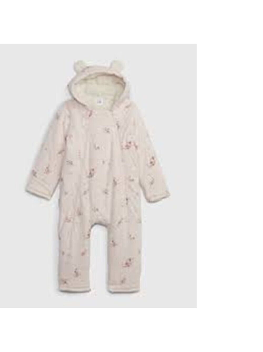 GAP Baby Girl Sherpa Hoodie One-Piece 0-3M